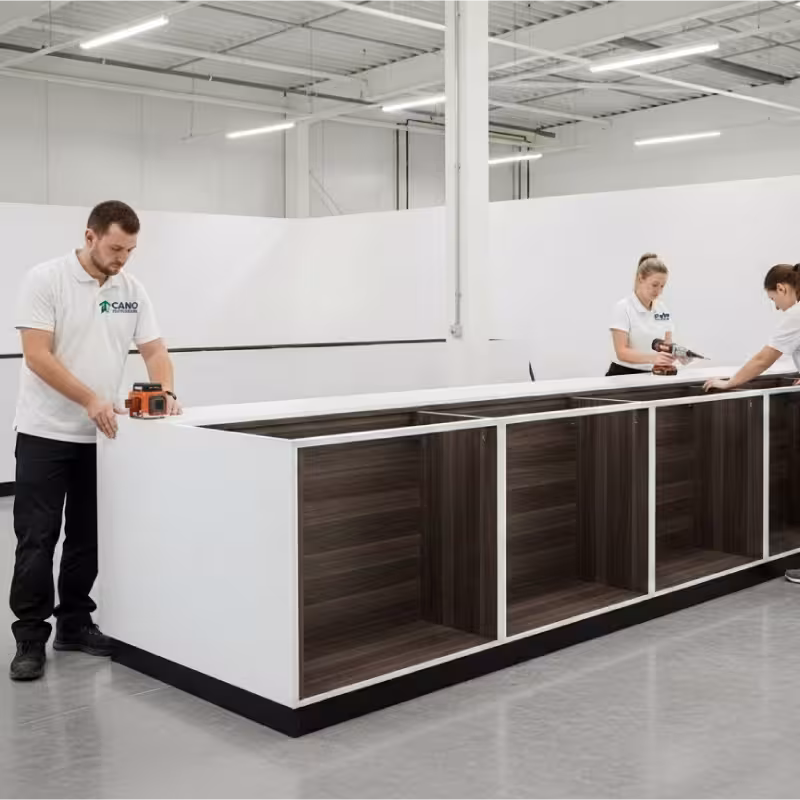 Fabricación de muebles para tienda